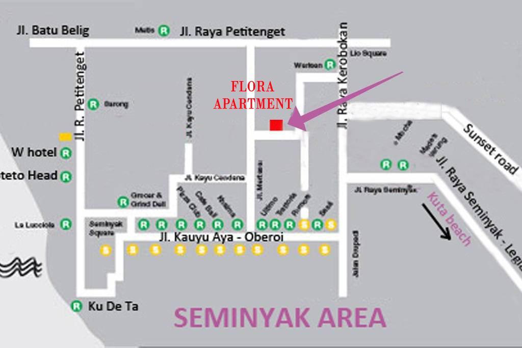 Flora Apartment Bali Seminyak Dış mekan fotoğraf